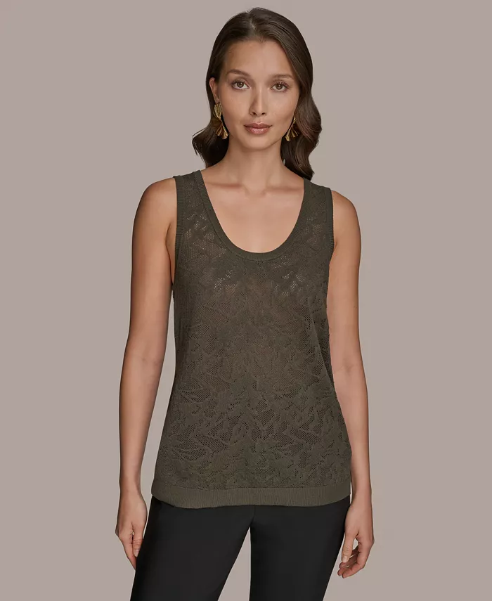 Женская майка без рукавов из ажурной вязки Donna Karan New York, серый
Женская майка без рукавов из ажурной вязки Donna Karan New York, серый
