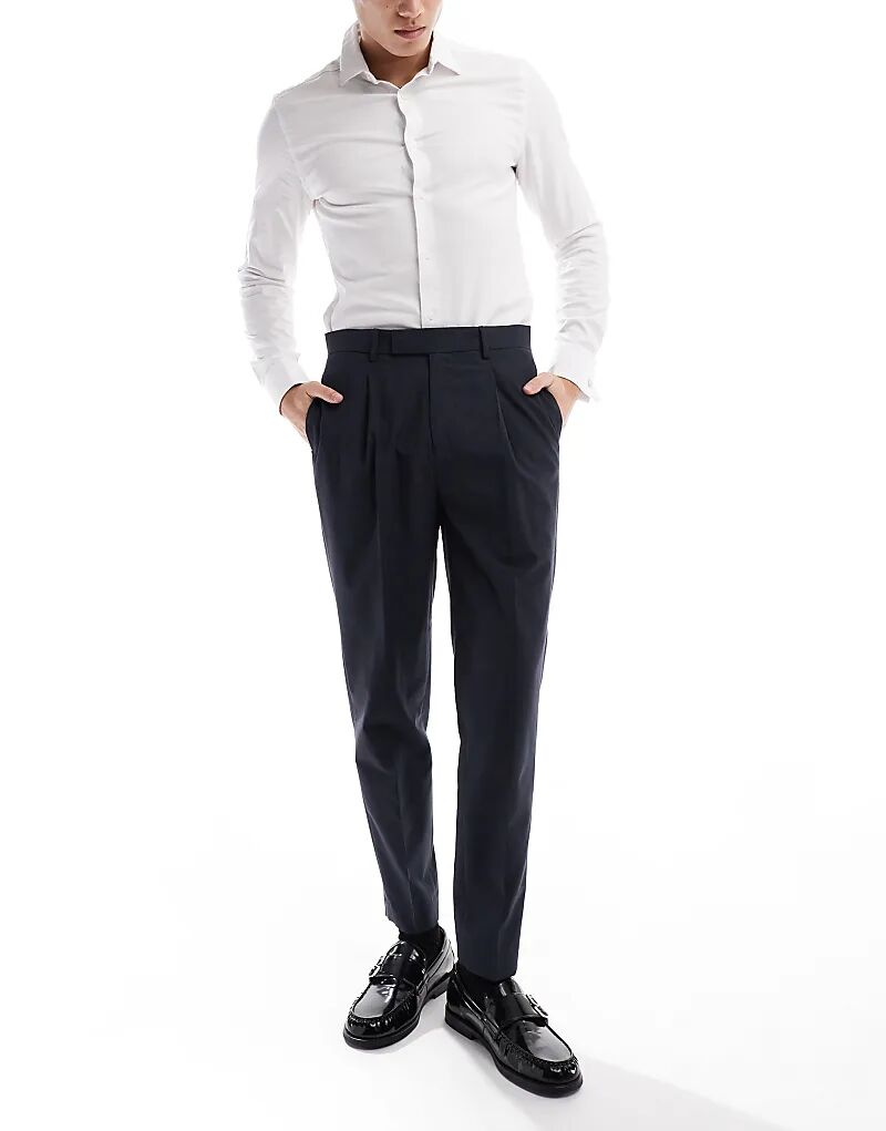 Элегантные зауженные брюки со складкой спереди в угольно-черном цвете ASOS DESIGN
Элегантные зауженные брюки со складкой спереди в угольно-черном цвете ASOS DESIGN