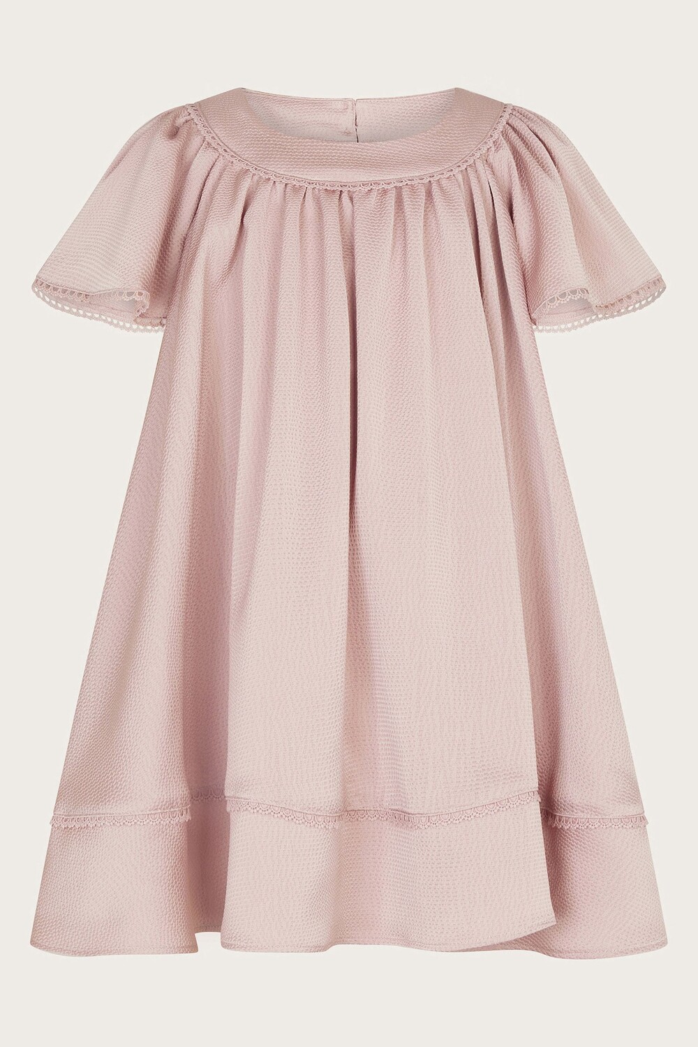 Детское атласное платье качели Monsoon, розовый