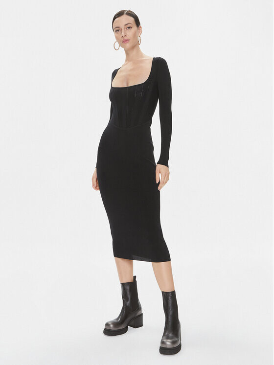 Трикотажное платье приталенного кроя Pinko, черный
Трикотажное платье приталенного кроя Pinko, черный