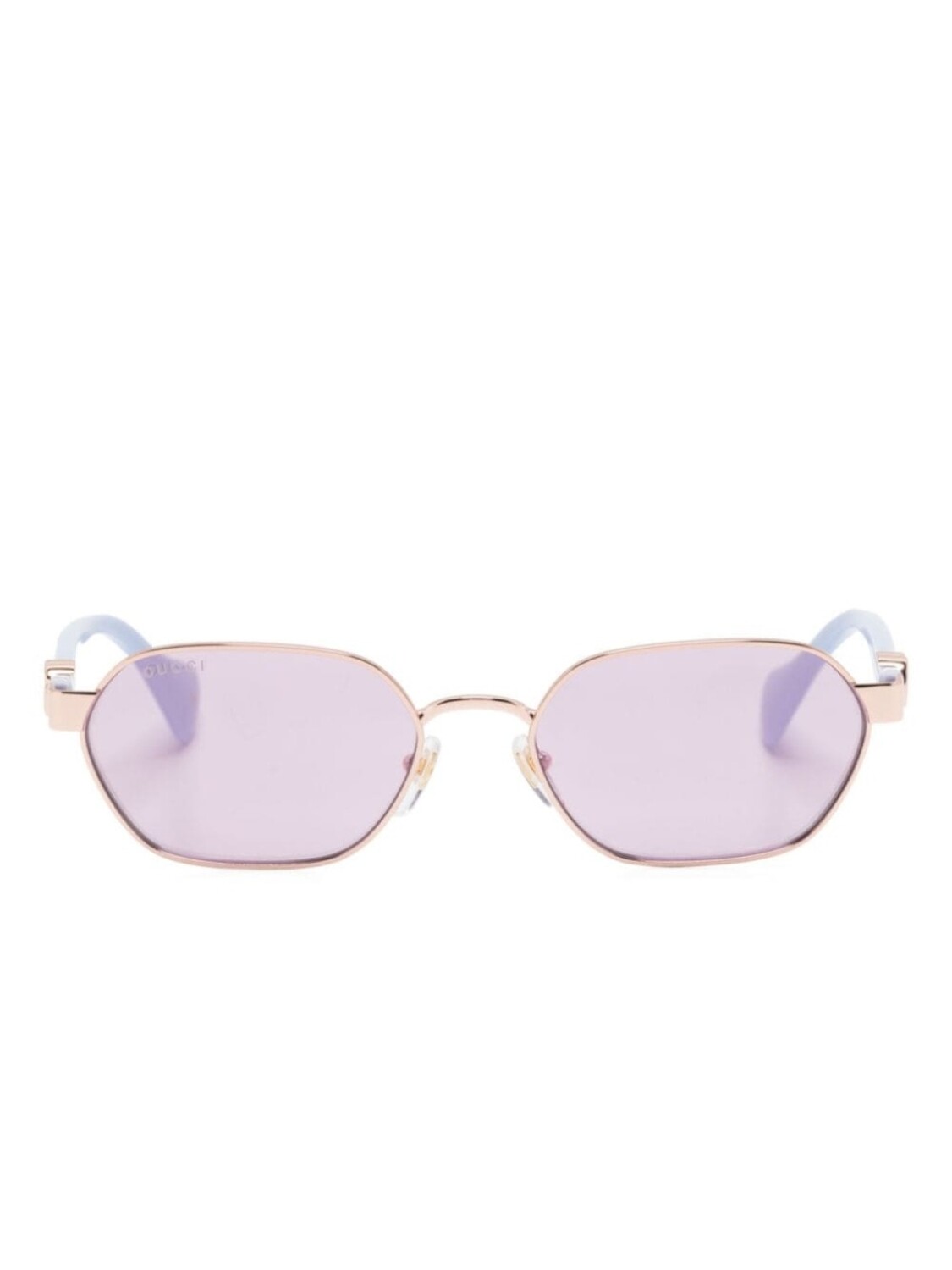 Gucci Eyewear солнцезащитные очки в геометричной оправе с декором Double G, розовый
Gucci Eyewear солнцезащитные очки в геометричной оправе с декором Double G, розовый