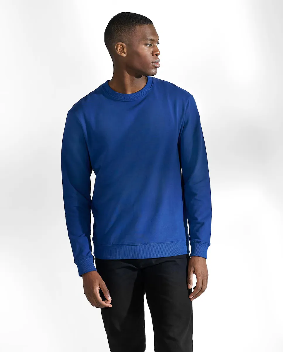 Мужская толстовка из органического хлопка без капюшона Bread & Boxers, индиго 
Мужская толстовка из органического хлопка без капюшона Bread & Boxers, индиго