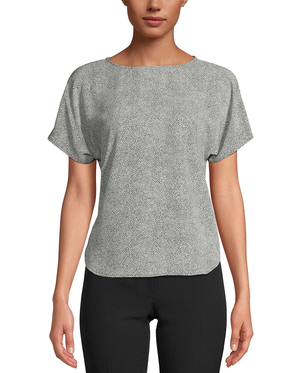 Миниатюрный топ с вырезом «лодочка» с принтом Anne Klein
Миниатюрный топ с вырезом «лодочка» с принтом Anne Klein