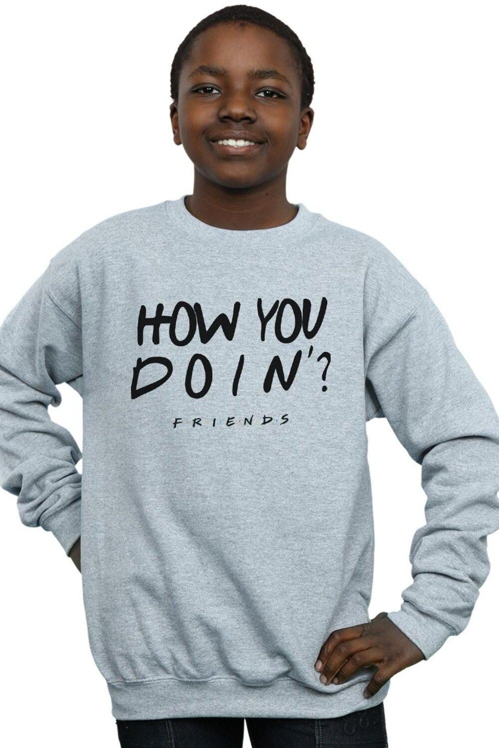 Как дела Фуфайка Friends, серый 
Как дела Фуфайка Friends, серый