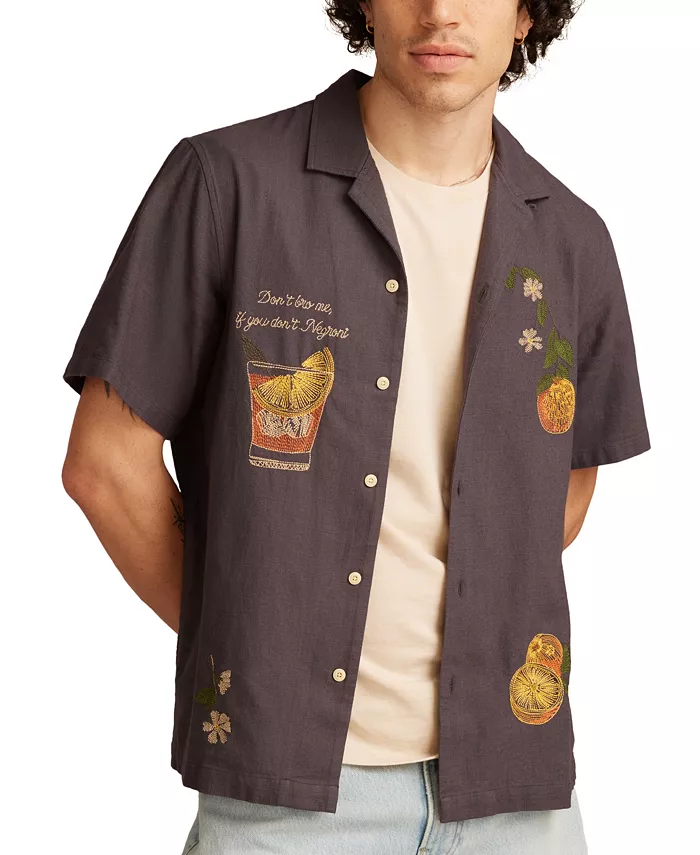 Мужская графическая рубашка на пуговицах с коротким рукавом Vice Camp Lucky Brand, черный
Мужская графическая рубашка на пуговицах с коротким рукавом Vice Camp Lucky Brand, черный