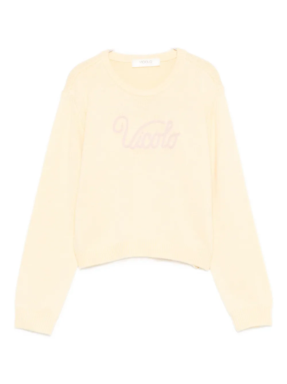 Свитер с круглым вырезом и логотипом Vicolo, желтый
Свитер с круглым вырезом и логотипом Vicolo, желтый