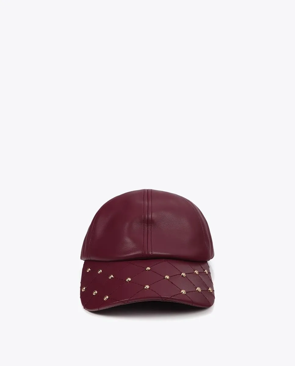 Женская кепка с эффектом кожи и деталями из заклепок Lola Casademunt, бордовый
Женская кепка с эффектом кожи и деталями из заклепок Lola Casademunt, бордовый
