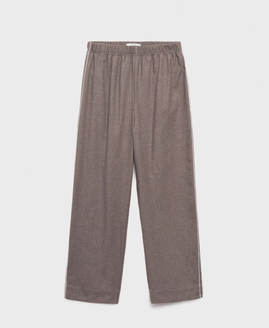 Женские хлопковые фланелевые брюки с контрастной окантовкой MANGO, Medium Brown
Женские хлопковые фланелевые брюки с контрастной окантовкой MANGO, Medium Brown