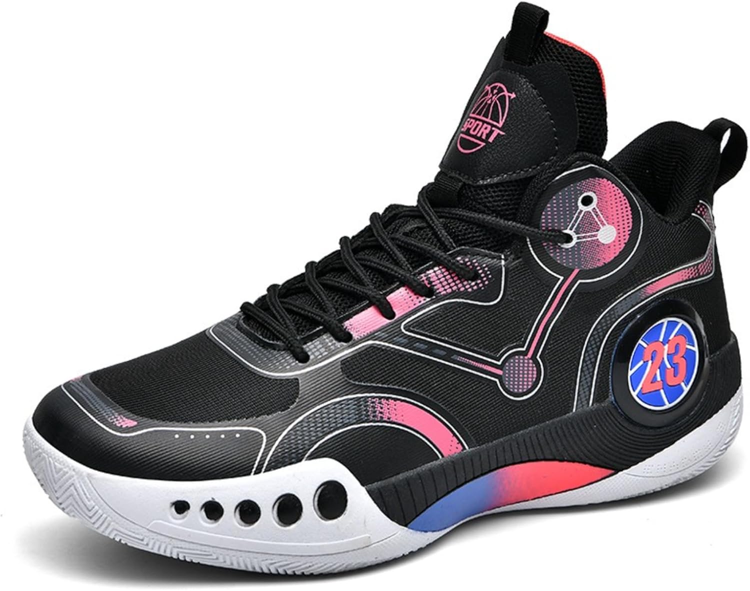 Мужские модные дышащие баскетбольные кроссовки на шнуровке, высокие, легкие, нескользящие, амортизирующие, для бега, тенниса и тренировок, классические кроссовки для ходьбы, спорта, волейбола и бейсбола Qklmwes, черный
Мужские модные дышащие баскетбольные кроссовки на шнуровке, высокие, легкие, нескользящие, амортизирующие, для бега, тенниса и тренировок, классические кроссовки для ходьбы, спорта, волейбола и бейсбола Qklmwes, черный