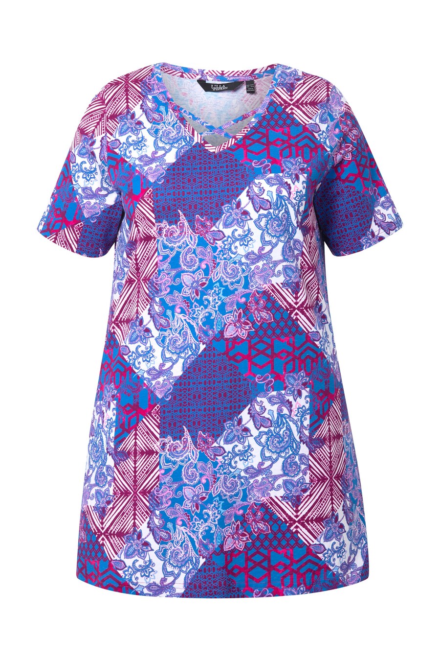 Рубашка Ulla Popken, синий/темно-красный
Рубашка Ulla Popken, синий/темно-красный