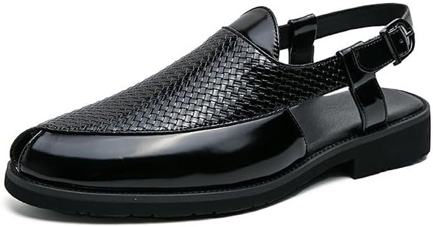 Мужские сандалии Santimon с плетеной кожей, с ремешком сзади, без застежки, открытый носок, повседневные удобные туфли с пряжкой, черные/коричневые
Мужские сандалии Santimon с плетеной кожей, с ремешком сзади, без застежки, открытый носок, повседневные удобные туфли с пряжкой, черные/коричневые