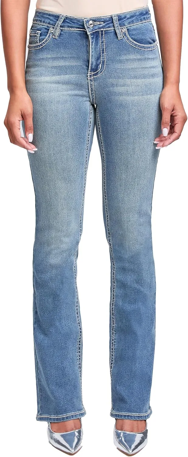 YMI Women's YMI Jeans Heavy Stitch Mid Rise Bootcut Stud
YMI Women's YMI Jeans Heavy Stitch Mid Rise Bootcut Stud