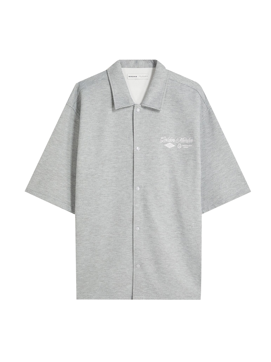 Рубашка на пуговицах Comfort fit Bershka, светло-серый
Рубашка на пуговицах Comfort fit Bershka, светло-серый