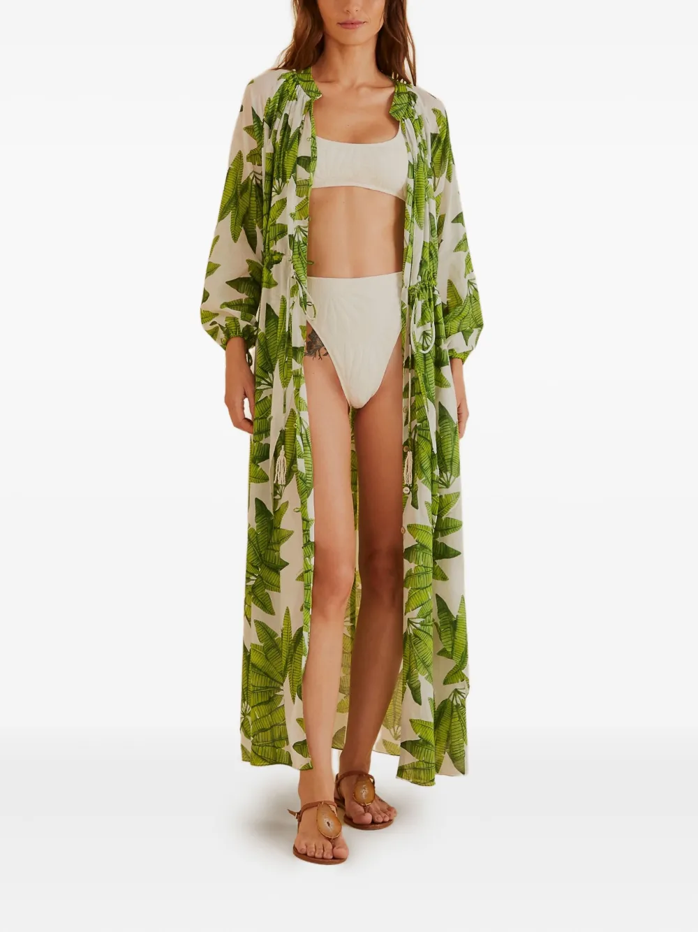 Пляжное платье с принтом FARM Rio, зеленый 
Пляжное платье с принтом FARM Rio, зеленый