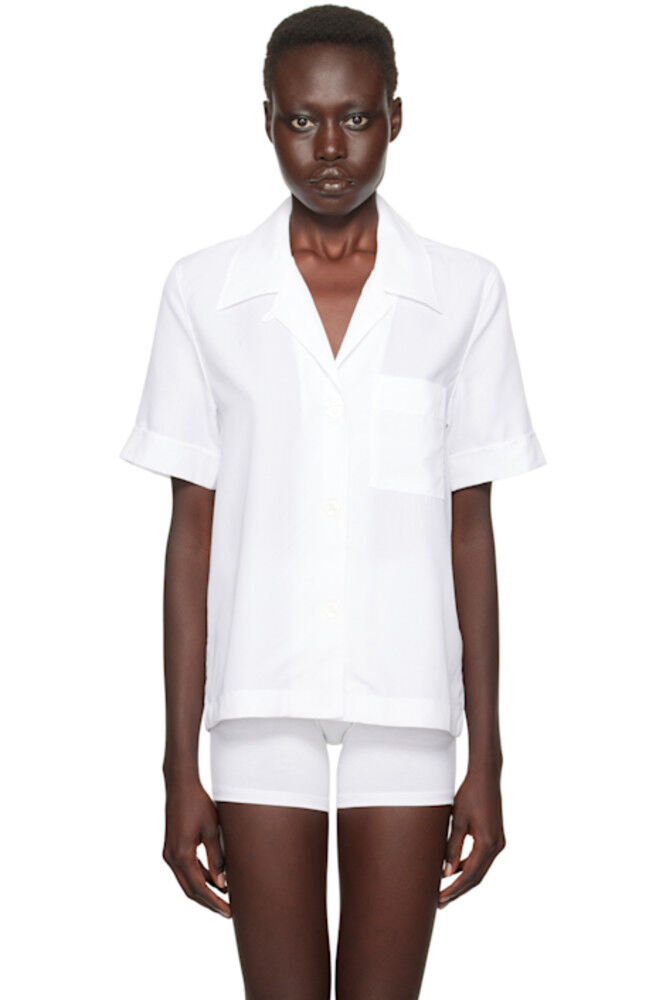 Белая пижамная рубашка с коротким рукавом CDLP
Белая пижамная рубашка с коротким рукавом CDLP