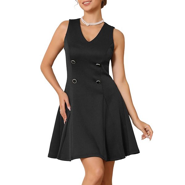 Женское платье-блейзер без рукавов мини с V-образным вырезом и двубортной застежкой Inspire Chic
Женское платье-блейзер без рукавов мини с V-образным вырезом и двубортной застежкой Inspire Chic