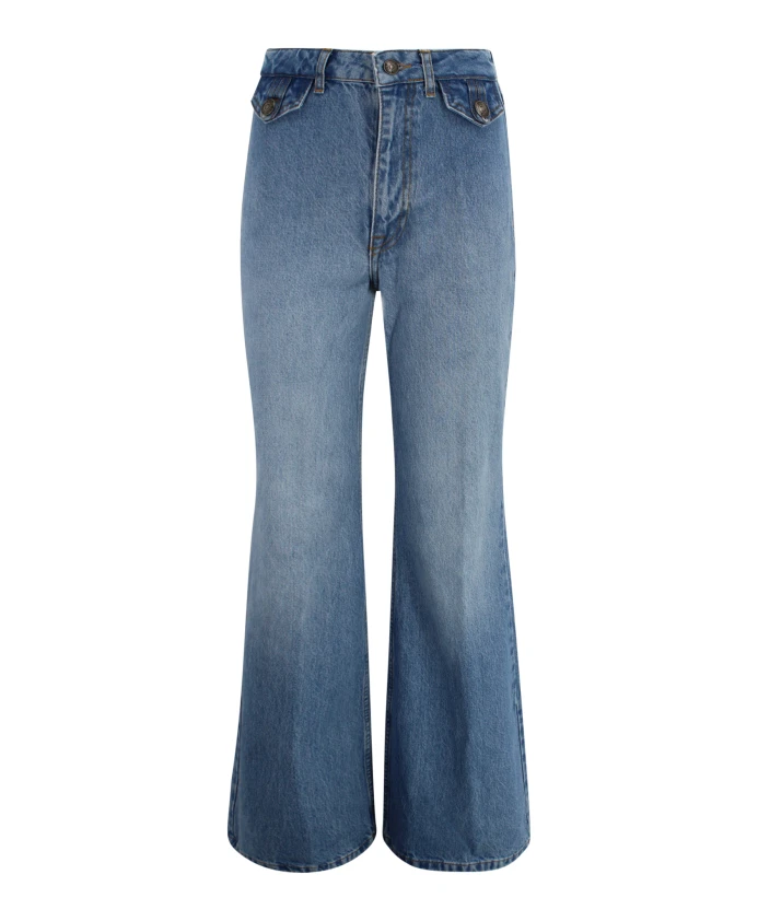 Джинсы-Клеш с высокой талией Rotate Birger Christensen, синий
Джинсы-Клеш с высокой талией Rotate Birger Christensen, синий