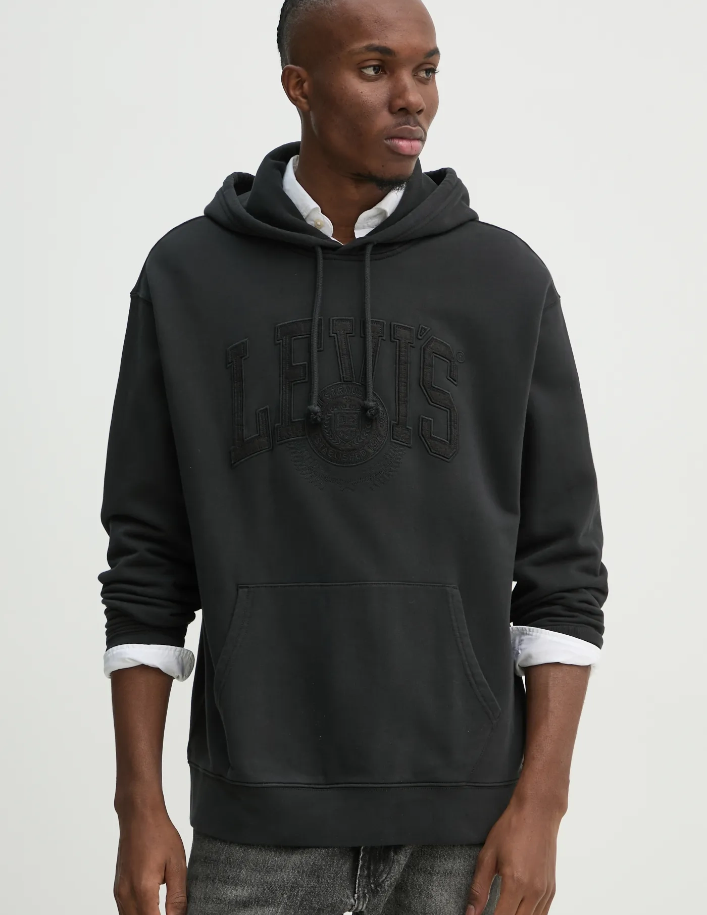 Хлопковая толстовка Levi's, черный
Хлопковая толстовка Levi's, черный