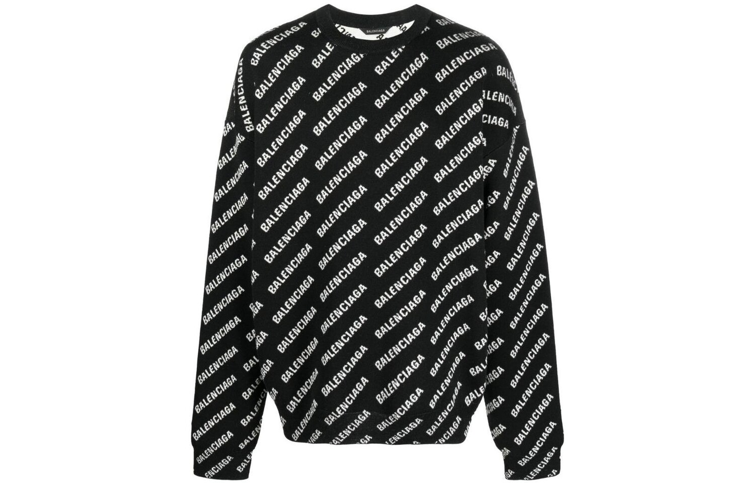 Свитер мужской черный Balenciaga, черный 
Свитер мужской черный Balenciaga, черный
