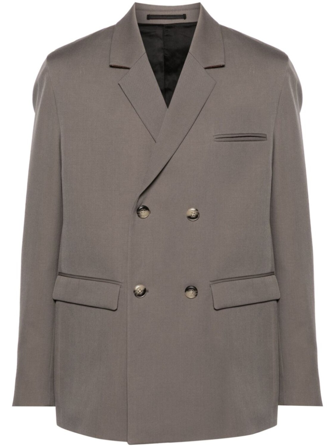 Nanushka двубортный блейзер Renan, серый 
Nanushka двубортный блейзер Renan, серый