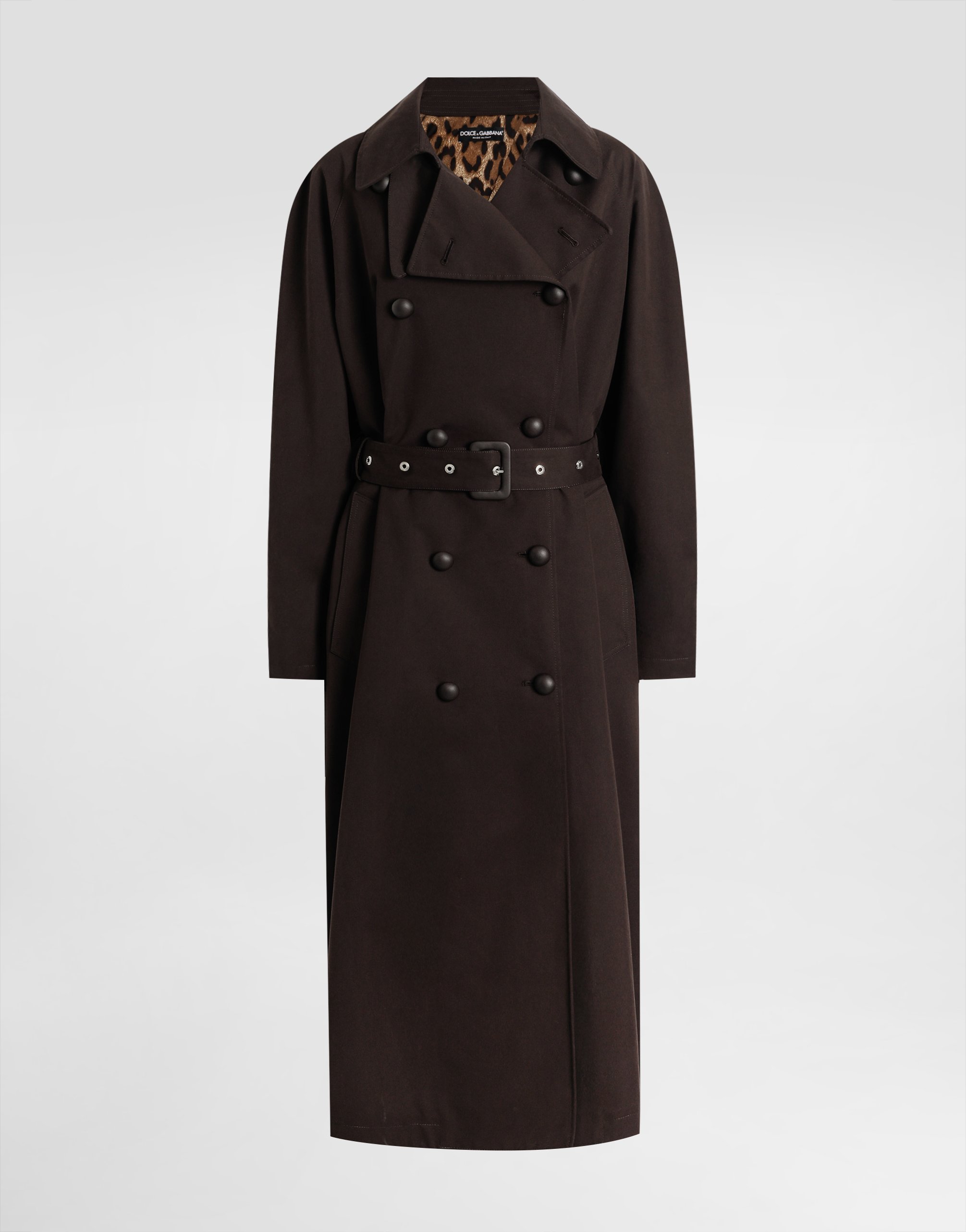 Тренчкот из технической габардины Dolce & Gabbana, коричневый
Тренчкот из технической габардины Dolce & Gabbana, коричневый