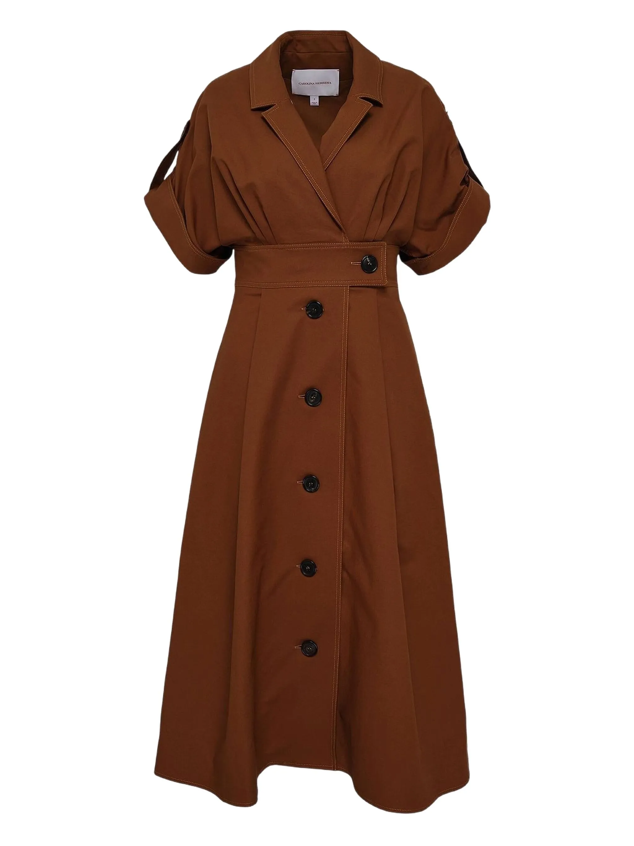 Платье-рубашка с широкими рукавами Carolina Herrera, коричневый
Платье-рубашка с широкими рукавами Carolina Herrera, коричневый