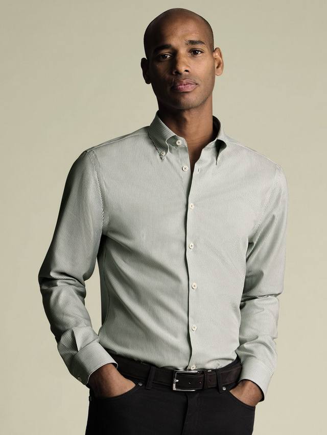 Хлопковая рубашка с длинными рукавами Oxford Charles Tyrwhitt, Olive Green
Хлопковая рубашка с длинными рукавами Oxford Charles Tyrwhitt, Olive Green