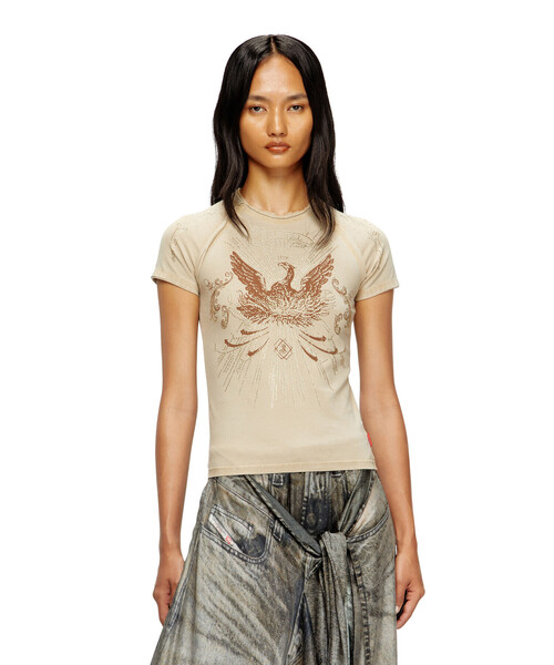 Женская футболка с коротким рукавом, T-Roweena Diesel, светло-коричневый
Женская футболка с коротким рукавом, T-Roweena Diesel, светло-коричневый