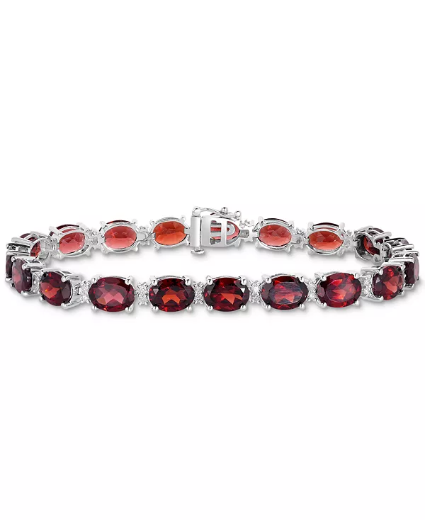 Браслет из овальных звеньев с гранатом (28 карат) и белым топазом (3/8 карата) из стерлингового серебра (также из голубого топаза, аметиста, перидота и цитрина) Macy'S, garnet
Браслет из овальных звеньев с гранатом (28 карат) и белым топазом (3/8 карата) из стерлингового серебра (также из голубого топаза, аметиста, перидота и цитрина) Macy'S, garnet