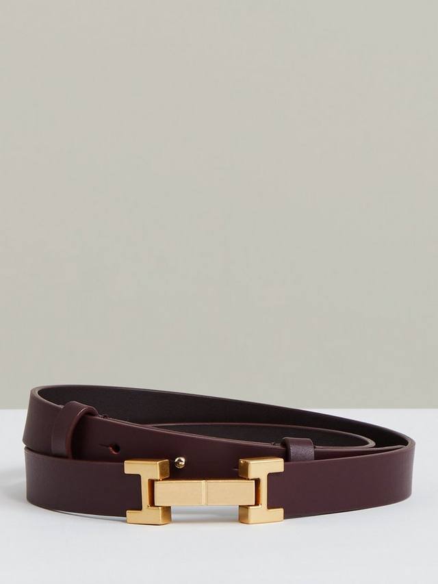 Кожаный ремень Hayley с металлической фурнитурой Reiss, Burgundy
Кожаный ремень Hayley с металлической фурнитурой Reiss, Burgundy
