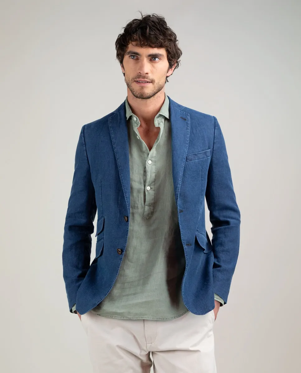 Мужской блейзер из стираного льна El Ganso, синий
Мужской блейзер из стираного льна El Ganso, синий