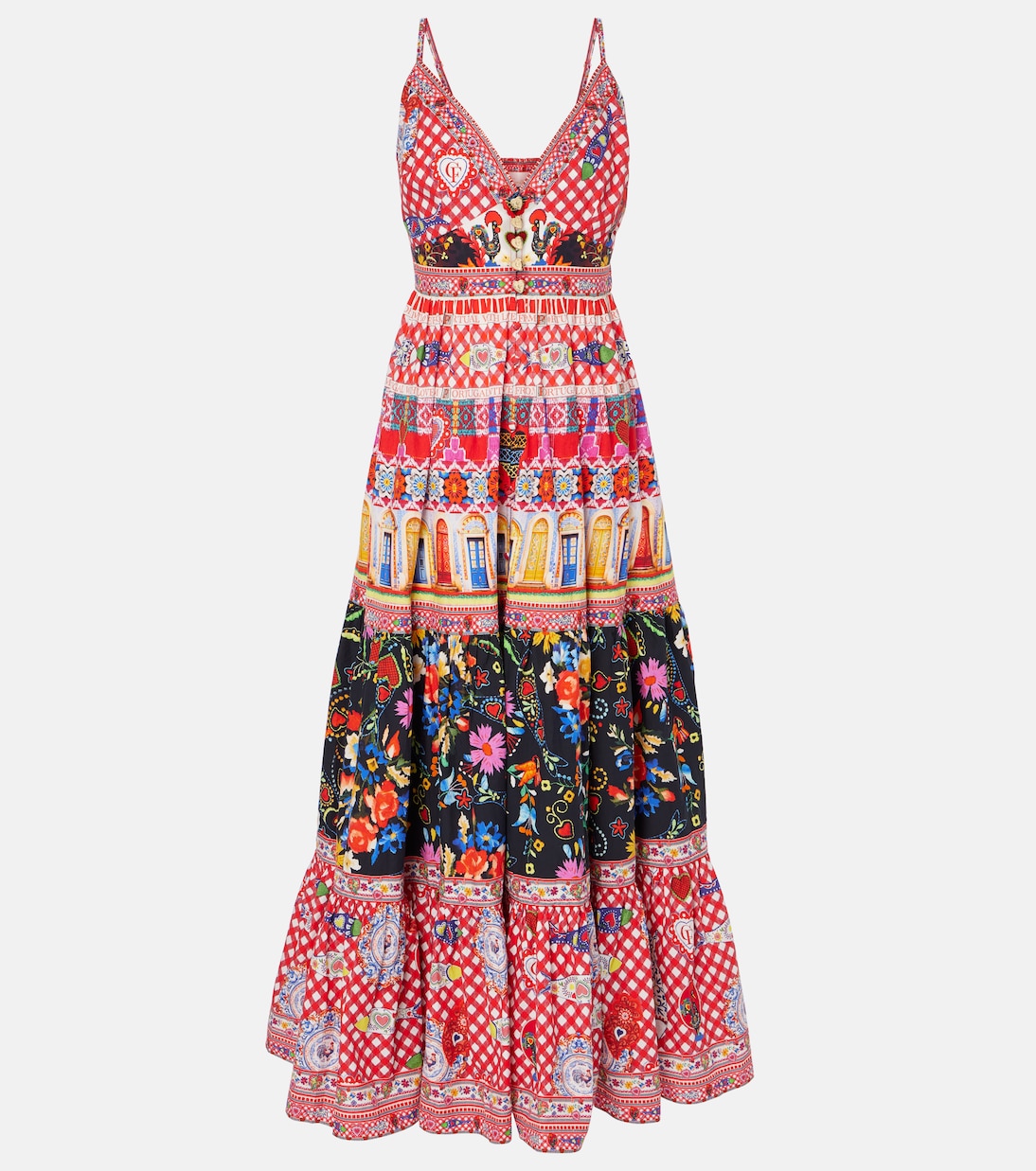 Длинное платье из хлопка с многослойным принтом Camilla, Folk Fabulous
Длинное платье из хлопка с многослойным принтом Camilla, Folk Fabulous