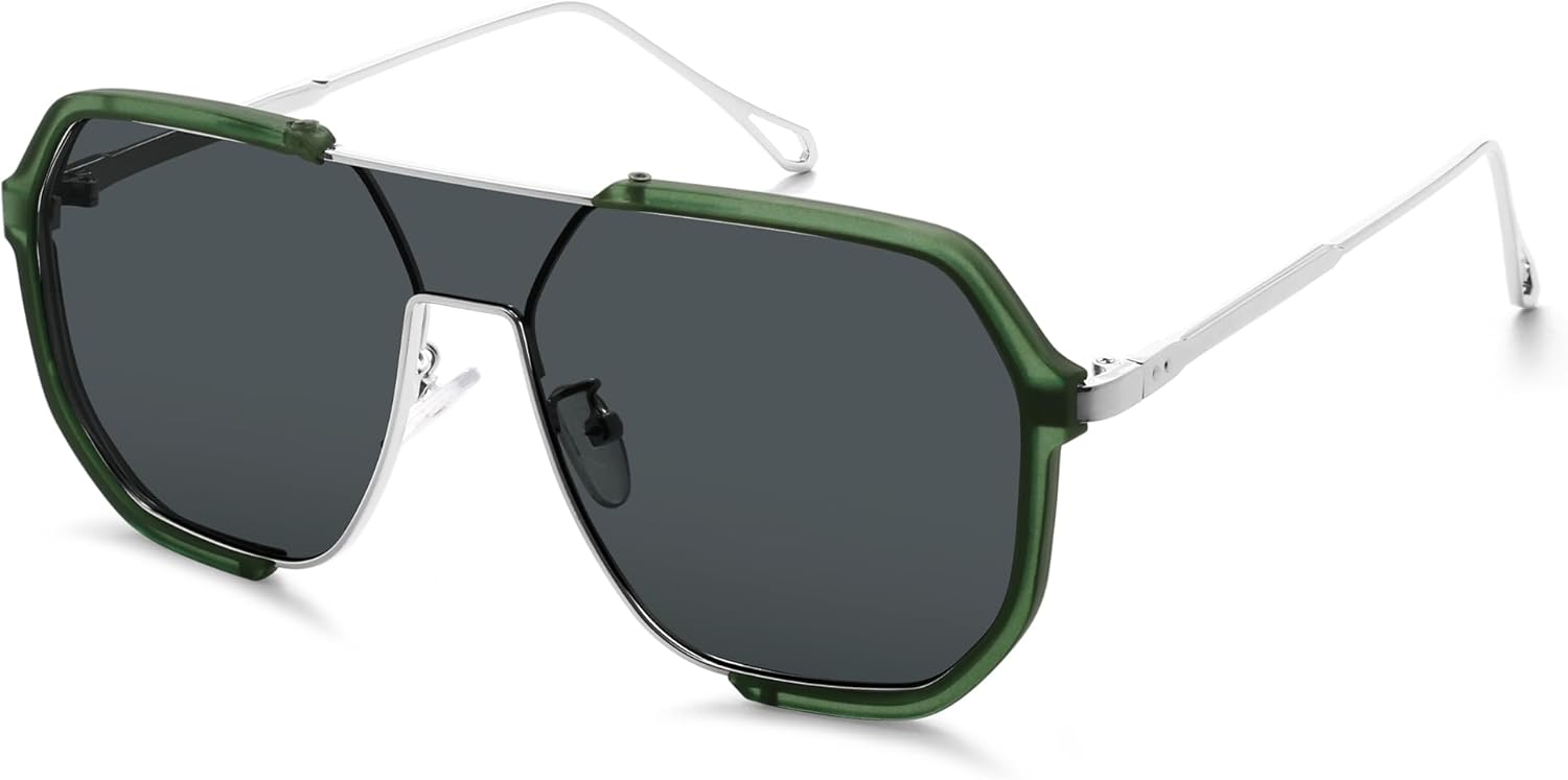Солнцезащитные очки-авиаторы VANLINKER в стиле ретро, модные, большие, квадратной формы, для женщин и мужчин, модель 2025 года, в стиле 70-х, VL9896, Green Frame Grey Lens
Солнцезащитные очки-авиаторы VANLINKER в стиле ретро, модные, большие, квадратной формы, для женщин и мужчин, модель 2025 года, в стиле 70-х, VL9896, Green Frame Grey Lens