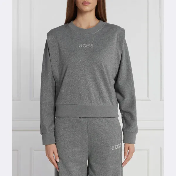 Толстовка оверсайз кроя c emba Boss, серый
Толстовка оверсайз кроя c emba Boss, серый