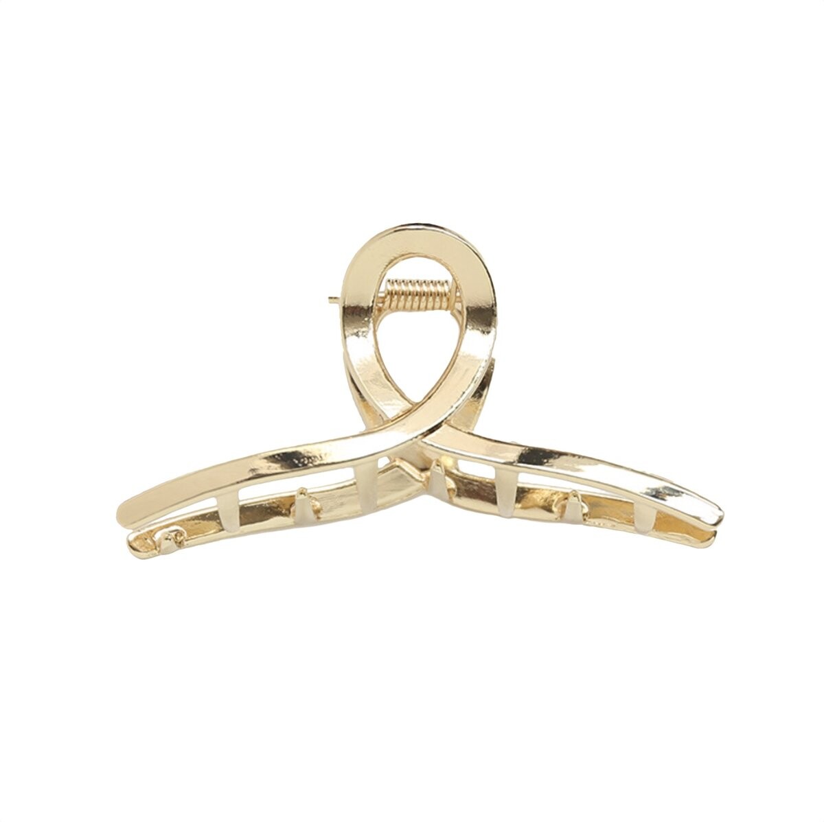 Заколка для волос, прочный металл, элегантная золотая заколка, классическая челюсть Inna Marka