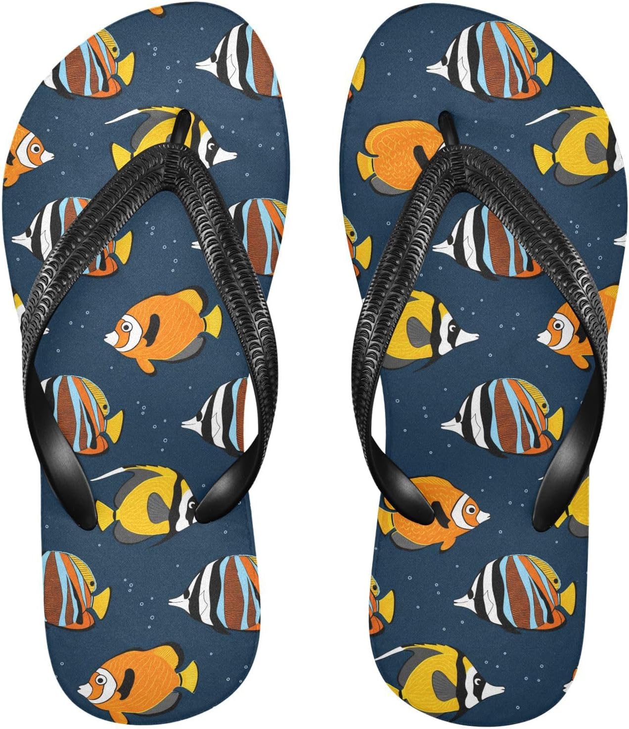 Яркие синие пляжные шлепанцы Colorful Fish для женщин и мужчин Kfbe
Яркие синие пляжные шлепанцы Colorful Fish для женщин и мужчин Kfbe