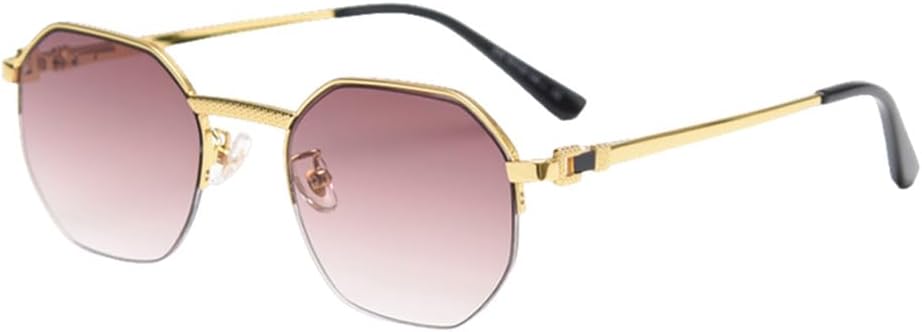 Солнцезащитные очки Blue Polygon для женщин, полуободковые металлические очки для мужчин, восьмиугольные линзы с градиентом, защита от УФ-излучения UV400 generic, Gold With Brown
Солнцезащитные очки Blue Polygon для женщин, полуободковые металлические очки для мужчин, восьмиугольные линзы с градиентом, защита от УФ-излучения UV400 generic, Gold With Brown