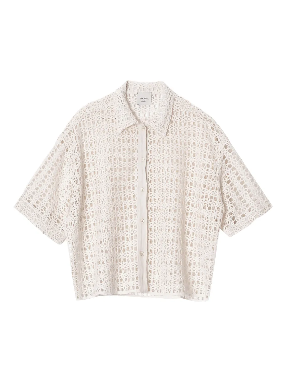 Рубашка в технике кроше Alysi, белый 
Рубашка в технике кроше Alysi, белый