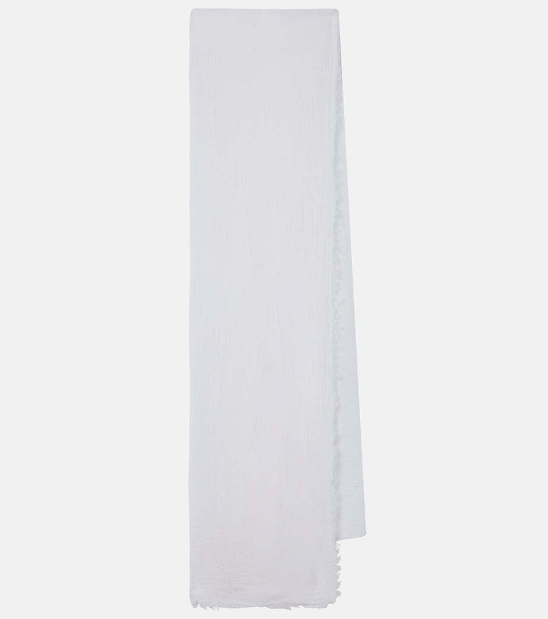 Хлопковый шарф Toteme, белый 
Хлопковый шарф Toteme, белый