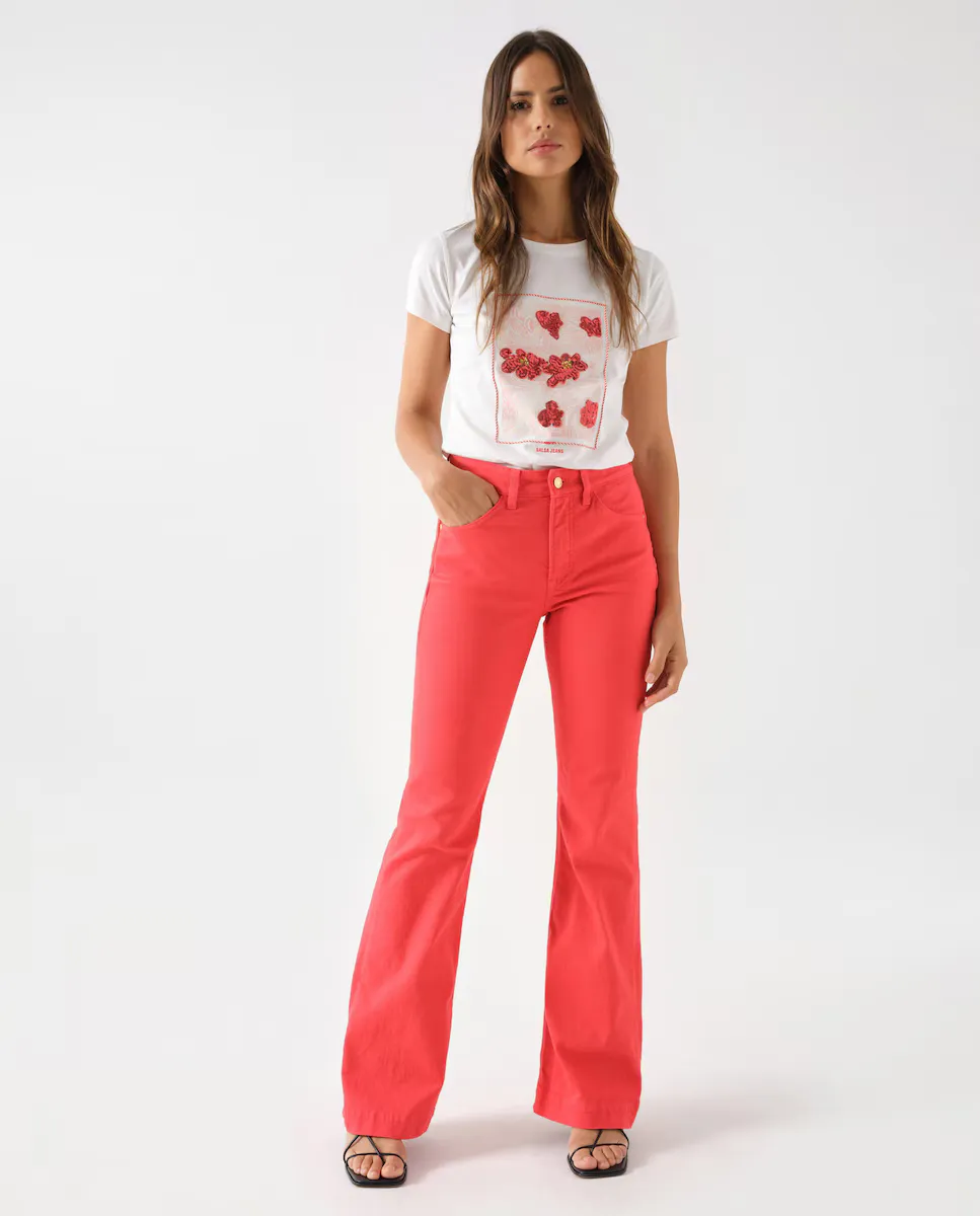 Женские расклешенные джинсы Faith Flare с высокой посадкой и расклешенной посадкой Salsa Jeans, коралловый
Женские расклешенные джинсы Faith Flare с высокой посадкой и расклешенной посадкой Salsa Jeans, коралловый