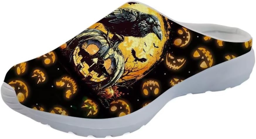Мужские садовые сабо GLENLCWE, женские сабо-сандалии, сетчатые пляжные тапочки для душа, повседневные мюли с поддержкой свода стопы для дома и улицы, Halloween Crow Pumpkin
Мужские садовые сабо GLENLCWE, женские сабо-сандалии, сетчатые пляжные тапочки для душа, повседневные мюли с поддержкой свода стопы для дома и улицы, Halloween Crow Pumpkin