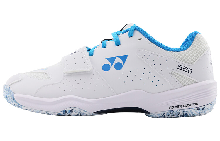 Кроссовки для бадминтона серии 520, унисекс, низкие, цвет белый/королевский синий Yonex
Кроссовки для бадминтона серии 520, унисекс, низкие, цвет белый/королевский синий Yonex
