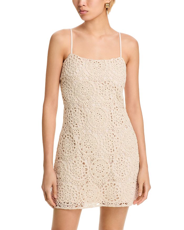 Кружевное мини-платье Circle - эксклюзив AQUA, коричневый/бежевый
Кружевное мини-платье Circle - эксклюзив AQUA, коричневый/бежевый