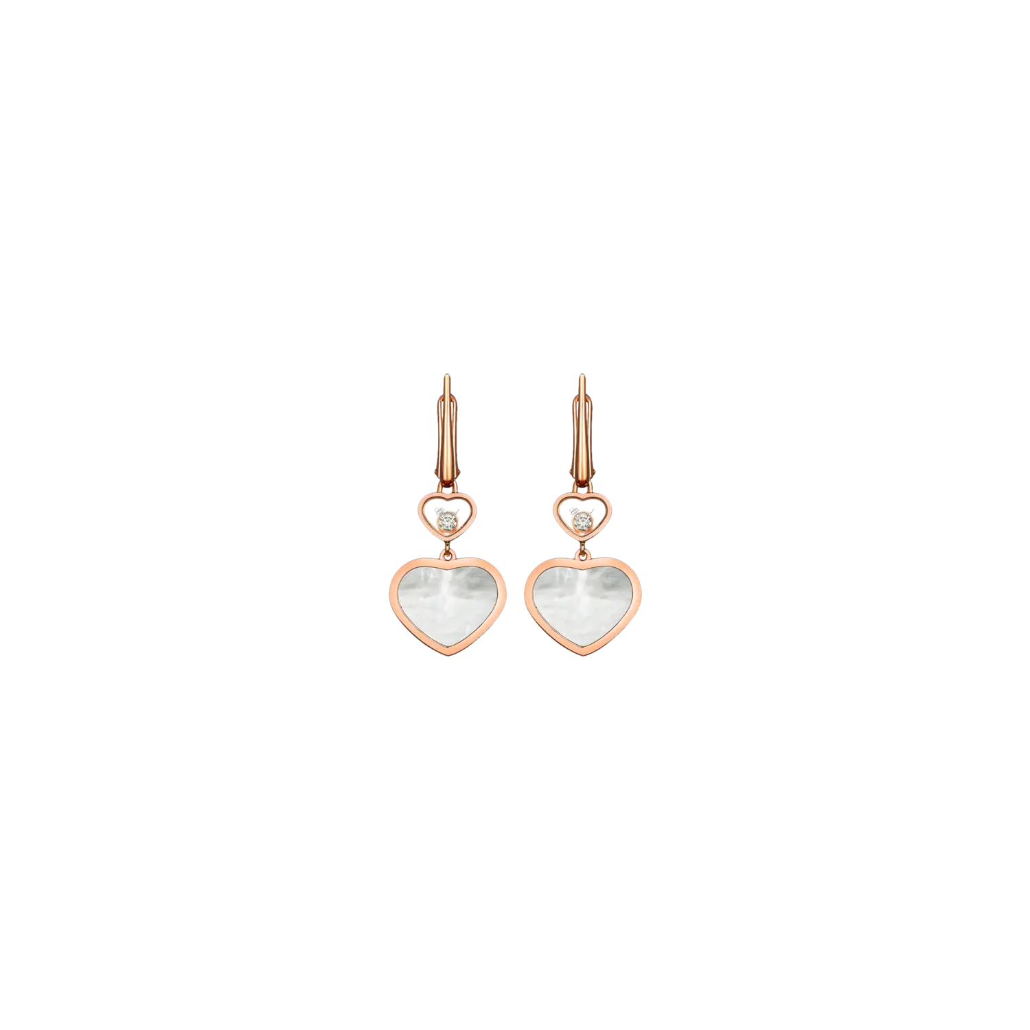 Серьги happy hearts из розового золота с бриллиантами и перламутром Chopard
Серьги happy hearts из розового золота с бриллиантами и перламутром Chopard
