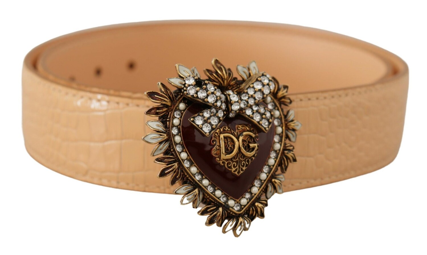 Очаровательный пояс из натуральной кожи с гравированной пряжкой Dolce & Gabbana, цвет Nude
Очаровательный пояс из натуральной кожи с гравированной пряжкой Dolce & Gabbana, цвет Nude