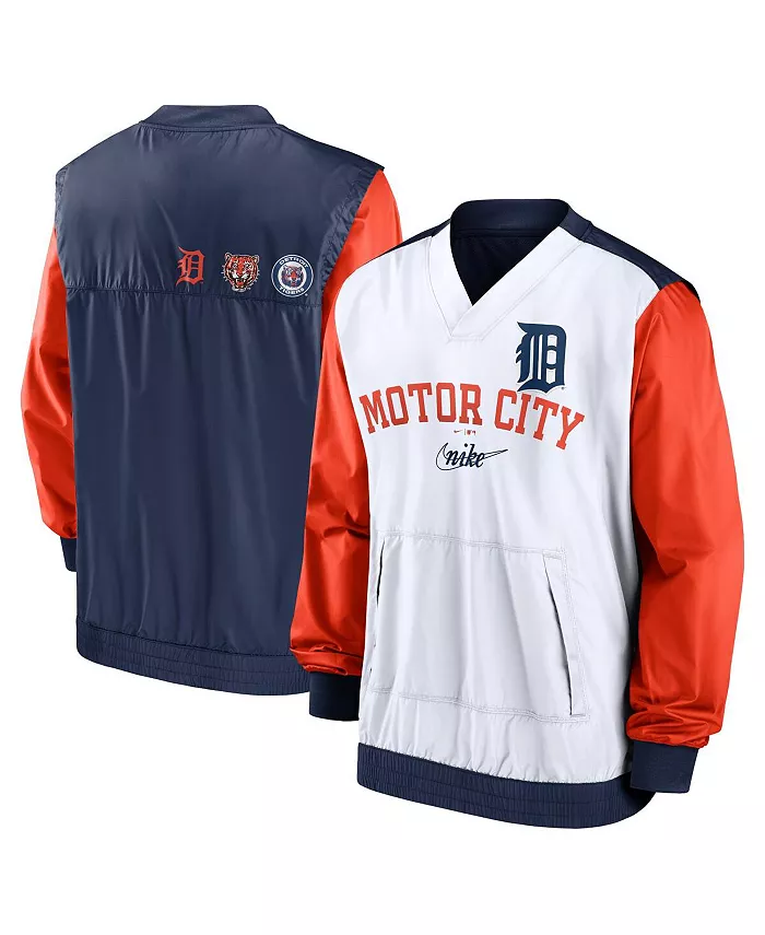 Мужская бело-синяя вязаная куртка с V-образным вырезом Detroit Tigers Rewind Warmup Nike
Мужская бело-синяя вязаная куртка с V-образным вырезом Detroit Tigers Rewind Warmup Nike