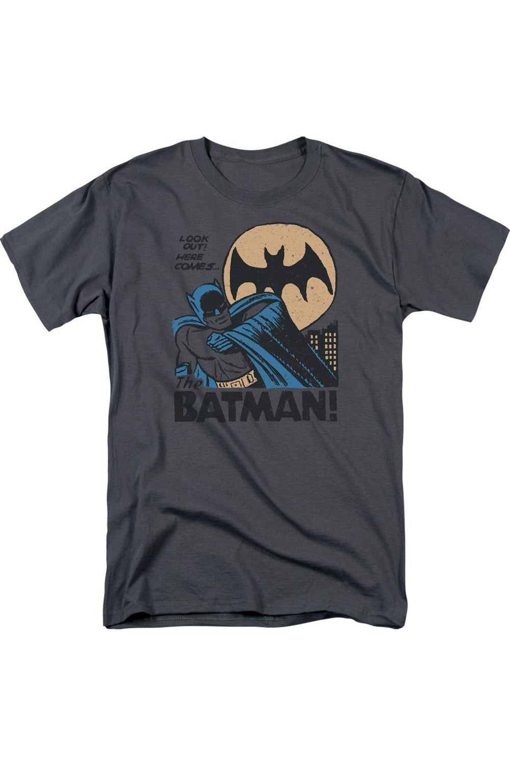 Футболка DC Comics Look Out с коротким рукавом для взрослых Gildan, цвет charcoal
Футболка DC Comics Look Out с коротким рукавом для взрослых Gildan, цвет charcoal