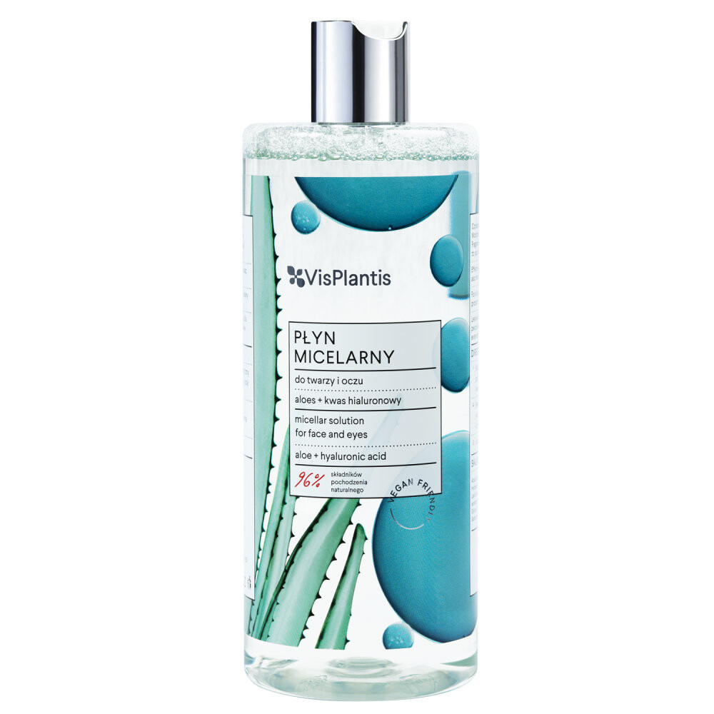 Vis Plantis, Мицеллярный флюид Алоэ + гиалуроновая кислота, 500 мл Vis Palntis