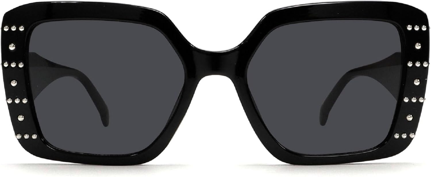 Квадратные солнцезащитные очки для женщин, солнцезащитные очки с заклепками, ретро-очки коричнево-голубого цвета, модные солнцезащитные очки для мужчин с леопардовым принтом mincl, Black
Квадратные солнцезащитные очки для женщин, солнцезащитные очки с заклепками, ретро-очки коричнево-голубого цвета, модные солнцезащитные очки для мужчин с леопардовым принтом mincl, Black