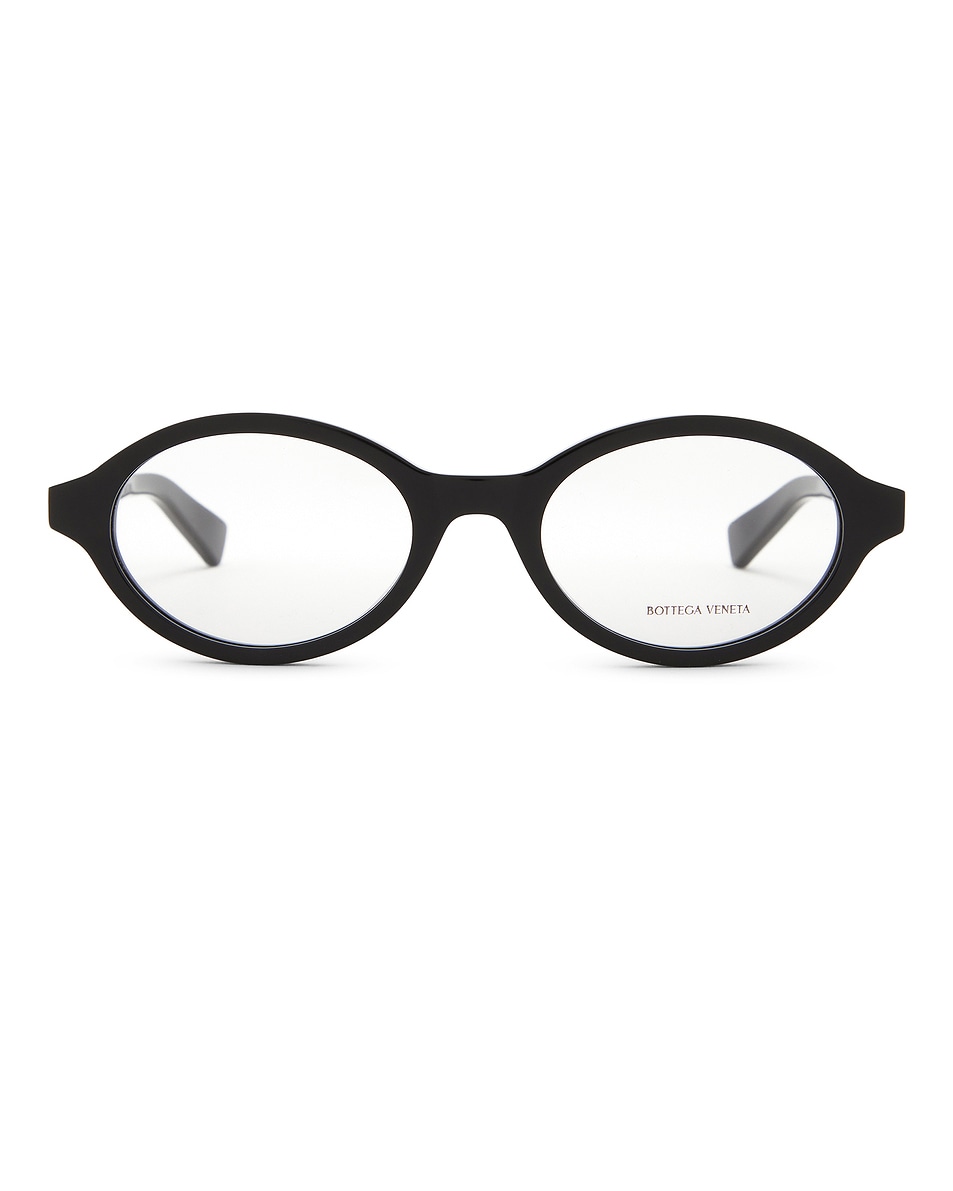 Овальные очки Bottega Veneta, Black & Transparent
Овальные очки Bottega Veneta, Black & Transparent